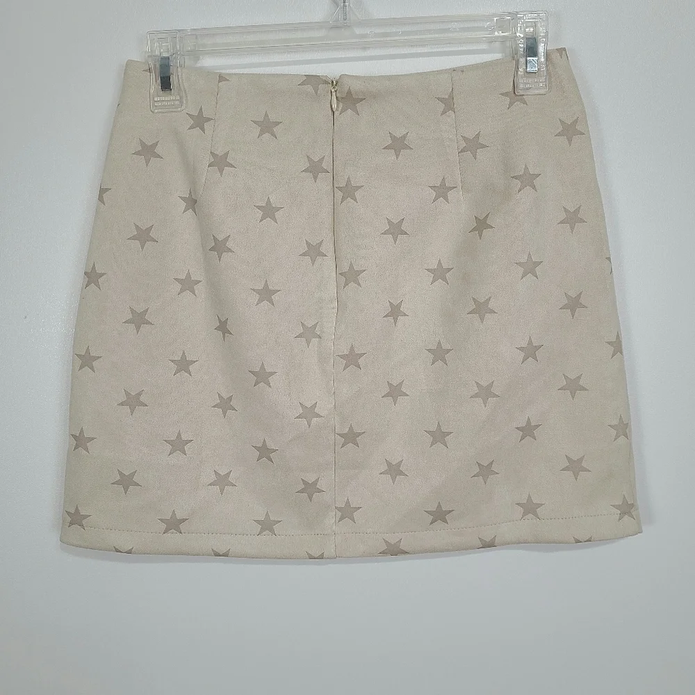 Altar'd State | NWT Faux Suede Star Mini Skirt Small